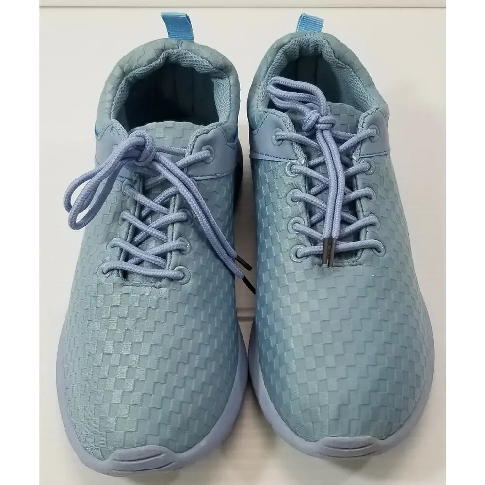 BG) Take A Walk Women's Light Baby Blue Lace Up Sneakers Size 9
